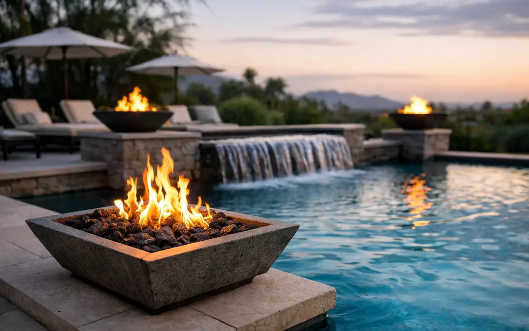 Gas Fire Features for Pools That Last