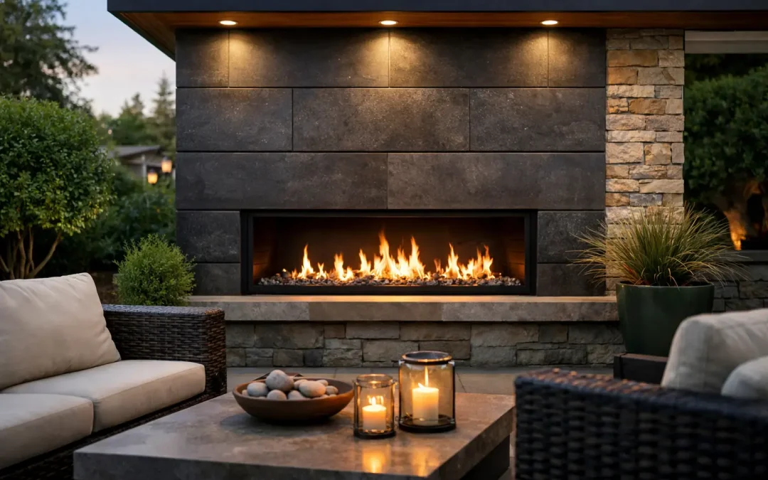 Outdoor Fire Feature Wall Ideas That Last
