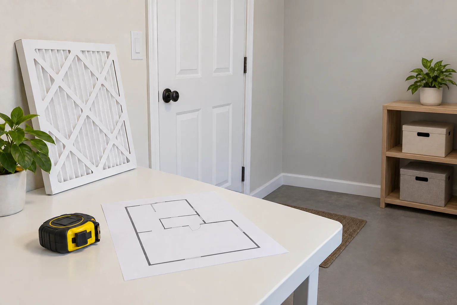 Furnace planning materials and a clean filter sample